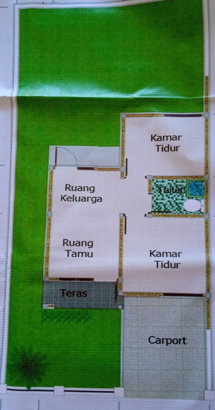 foto denah rumah tipe 36 perumahan Perumahan Sunly Permata Naioni