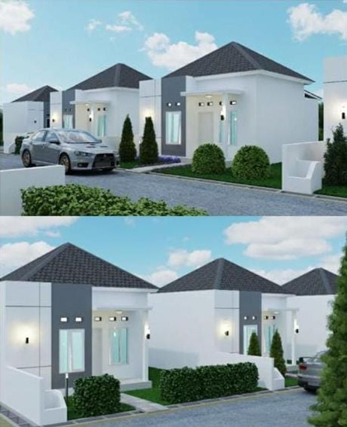 foto tampak rumah tipe 36 perumahan Lubuk Gadang Residence