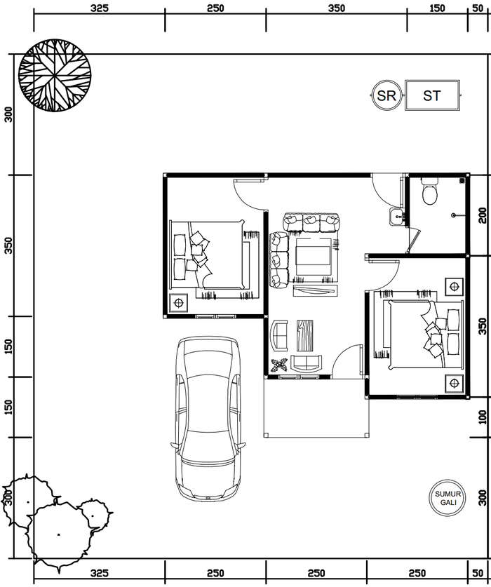 foto denah rumah tipe 36 perumahan PERMATA RESIDENCE III