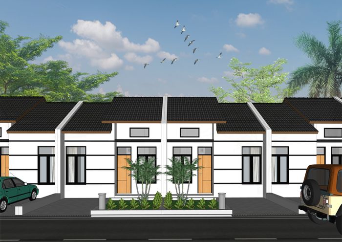 foto tampak rumah tipe 30/72 perumahan VILLA KENCANA CLUSTER