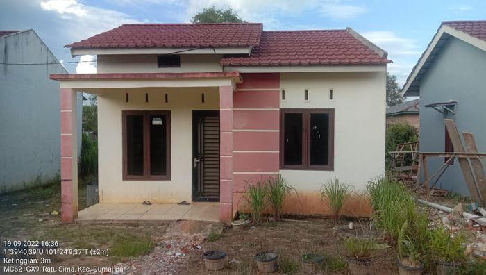 foto tampak rumah tipe 36 perumahan Griya Meranti Asri