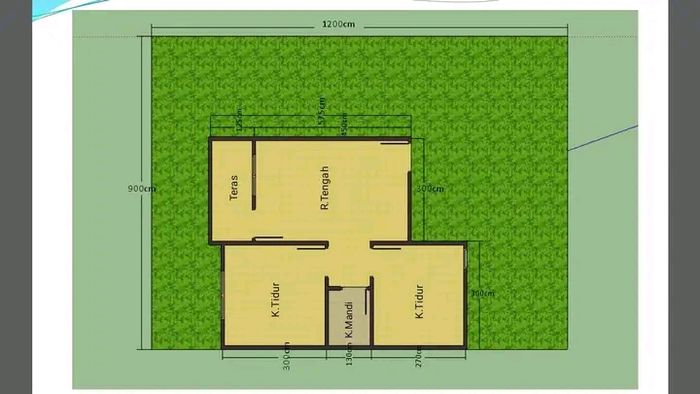 foto denah rumah tipe 36 perumahan Griya Meranti Asri