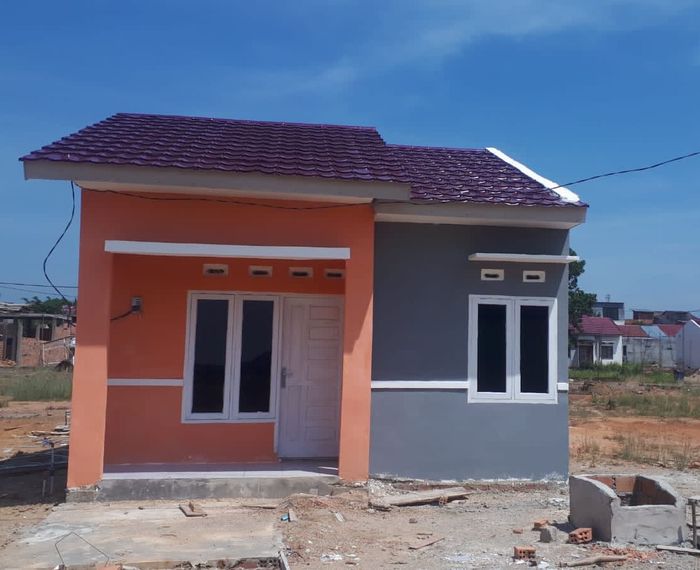 foto tampak rumah tipe 36 perumahan APPLEGREEN tahap 2