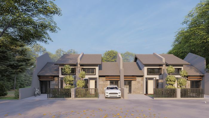 foto tampak rumah tipe 36/73 perumahan Alana Regency Tambakcemandi Tahap 2 dan 3