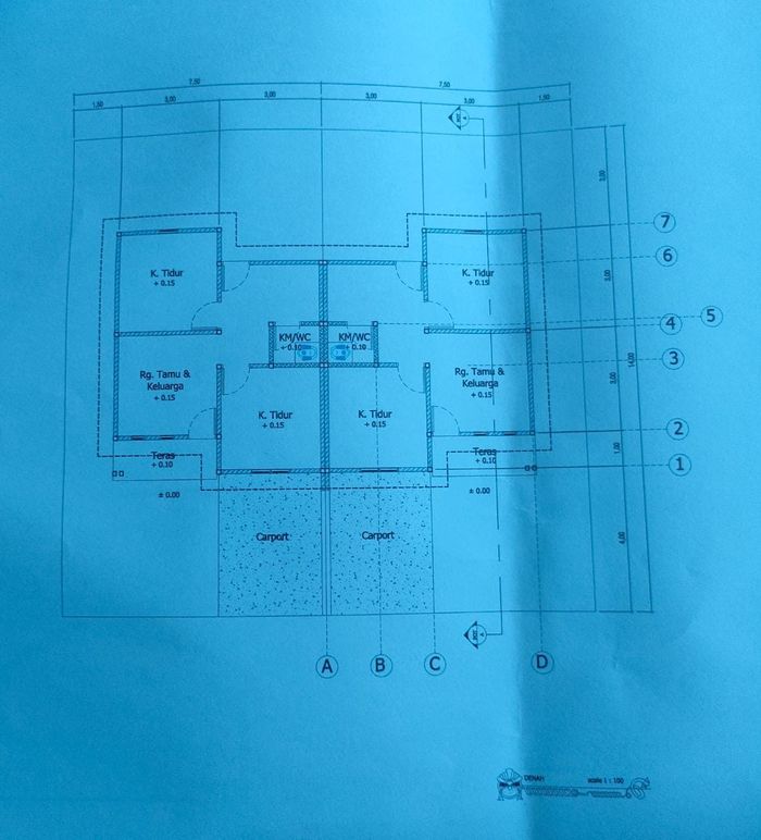 foto denah rumah tipe 36 subsidi perumahan PERUMAHAN BINTAN TAMAN DELI