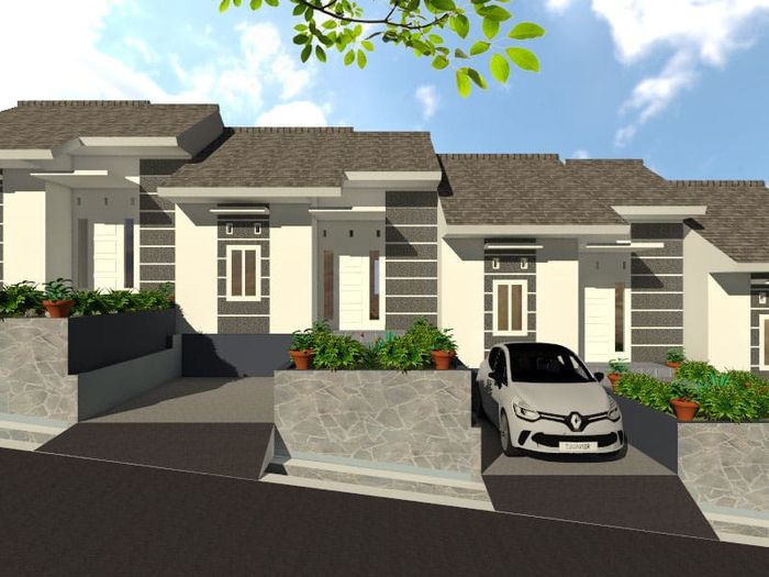 foto tampak rumah tipe 36/60 perumahan SARAH REGENCY CIBAKO