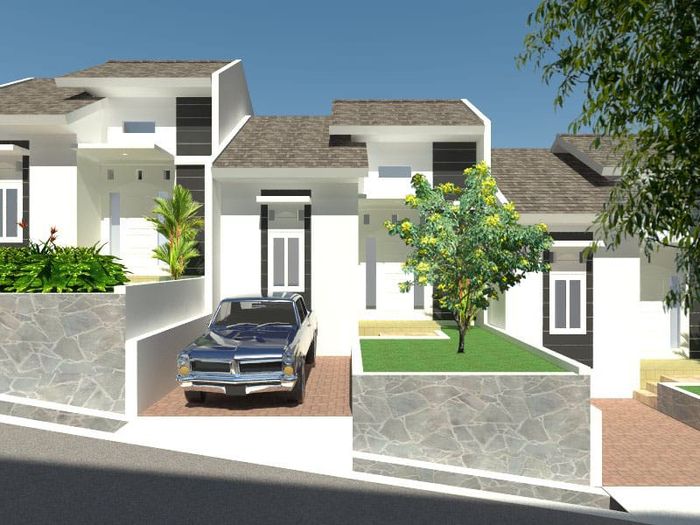 foto tampak rumah tipe 36+/66 perumahan SARAH REGENCY CIBAKO