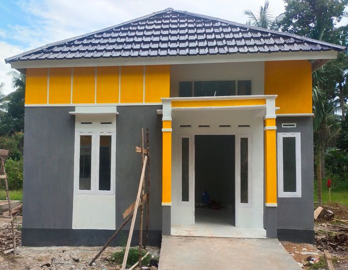 foto tampak rumah tipe 36 perumahan Permata Zhara 1
