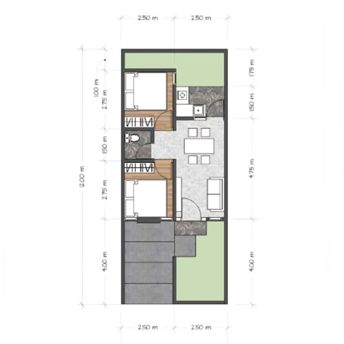 foto denah rumah tipe 36/60 perumahan PERUMAHAN PANORAMA GARDEN