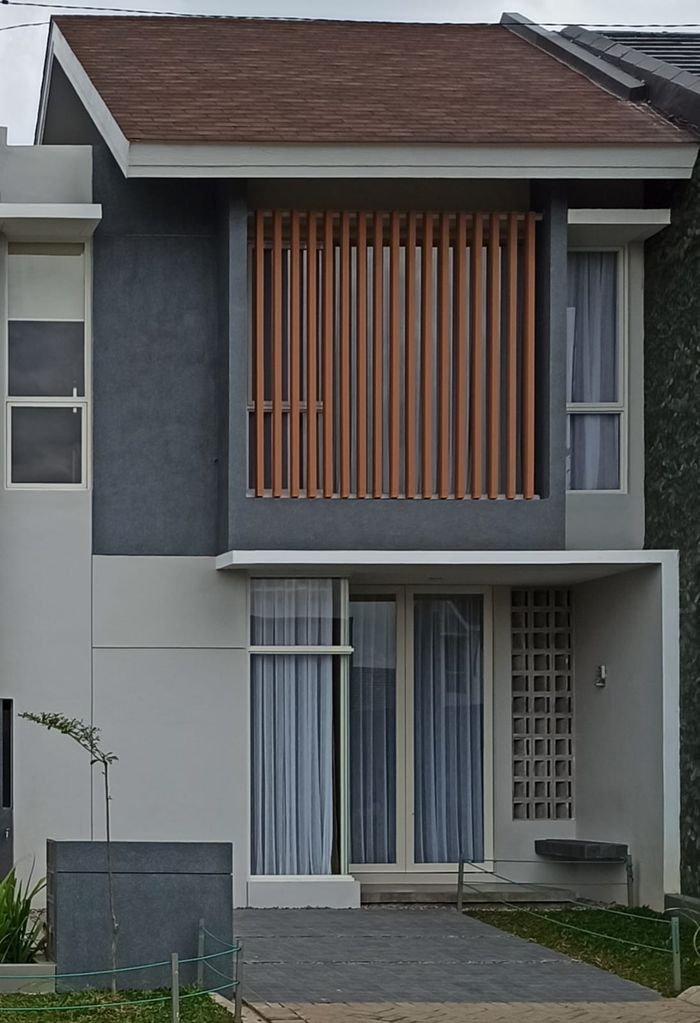 foto tampak rumah tipe Petunia perumahan BALI REGENCY