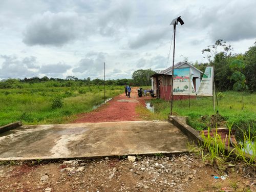 foto gerbang perumahan DIMENSI RESIDENCE