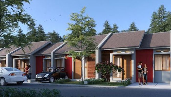 foto tampak rumah tipe 36/103 perumahan Gardenia 2 cileungsi