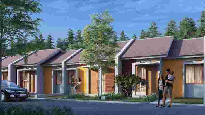 foto tampak rumah tipe 30/115 perumahan Gardenia 2 cileungsi