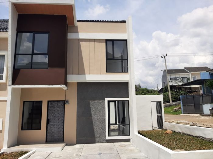 foto tampak rumah tipe 60 Compact (652) perumahan G-Land Cilengkrang Residence Blok G-I