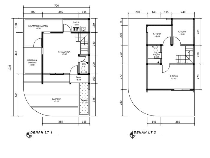 foto denah rumah tipe 60 Compact (652) perumahan G-Land Cilengkrang Residence Blok G-I