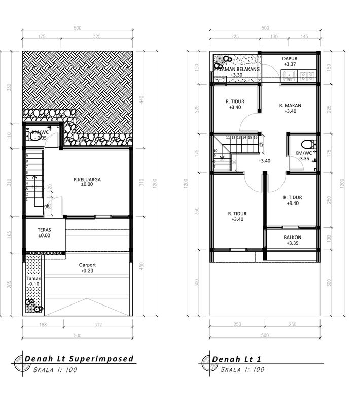 foto denah rumah tipe 54 Compact (486) perumahan G-Land Padalarang Residence 3
