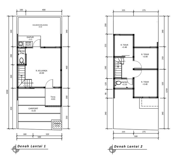 foto denah rumah tipe 47 Compact (459) perumahan G-Land Katapang Residence 1