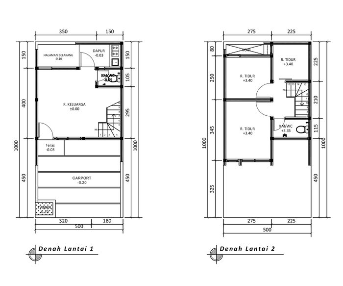 foto denah rumah tipe 52 Compact (389) perumahan G-Land Arcadia Buahbatu