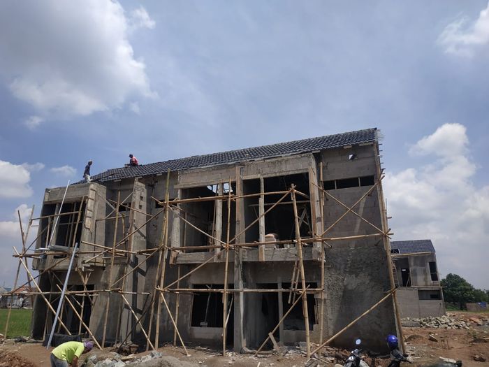 foto tampak rumah tipe 52 Compact (394) perumahan G-Land Arcadia Buahbatu