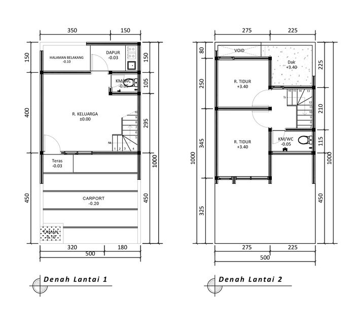 foto denah rumah tipe 52 Compact (395) perumahan G-Land Arcadia Buahbatu