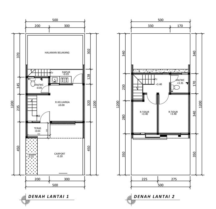 foto denah rumah tipe 44 Cozy Level (366) perumahan G-Land Harmony Hills