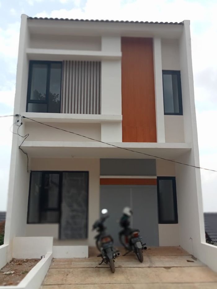 foto tampak rumah tipe 44 Cozy Level (343) perumahan G-Land Harmony Hills