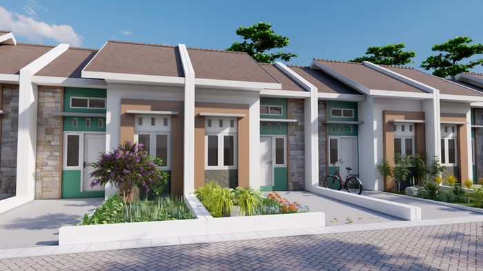 foto tampak rumah tipe C perumahan TAMAN MUTIARA TALUN