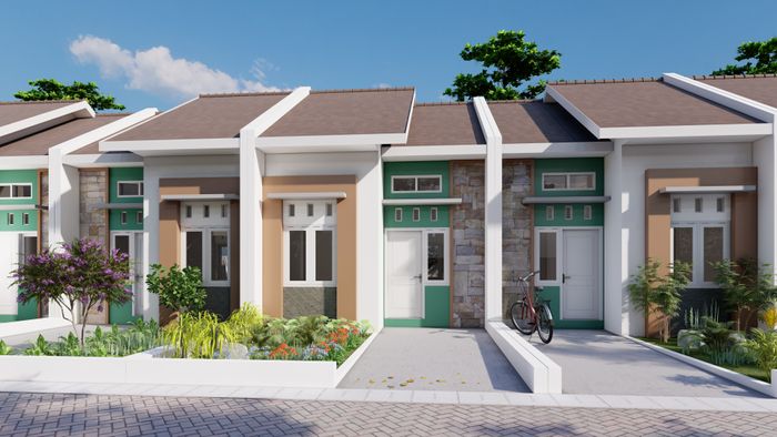 foto tampak rumah tipe D perumahan TAMAN MUTIARA TALUN