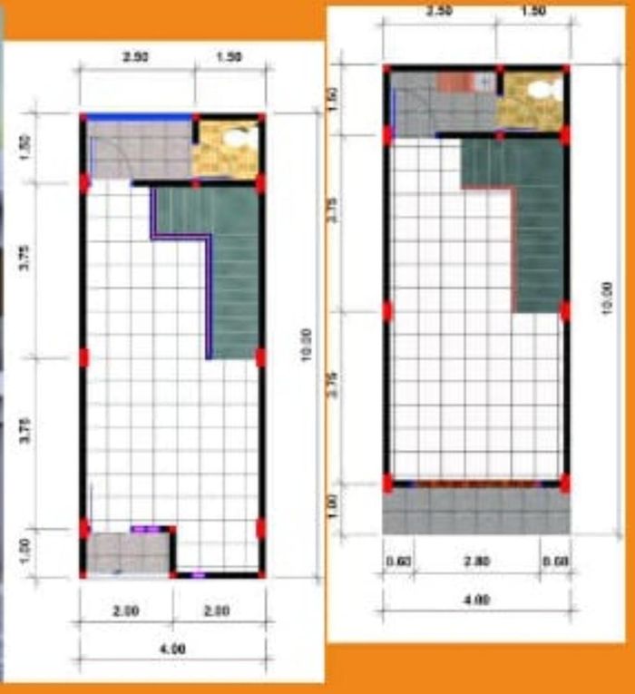 foto denah rumah tipe Ruko perumahan DINAMIKA LESTARI RESIDENCE