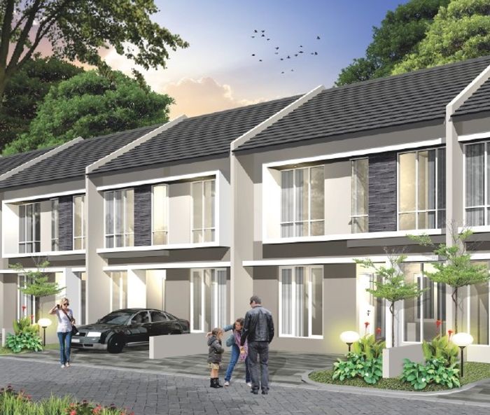 foto tampak rumah tipe PINANG 61/119 perumahan SEMARANG BIZPARK REGENCY (MADUKORO REGENCY)