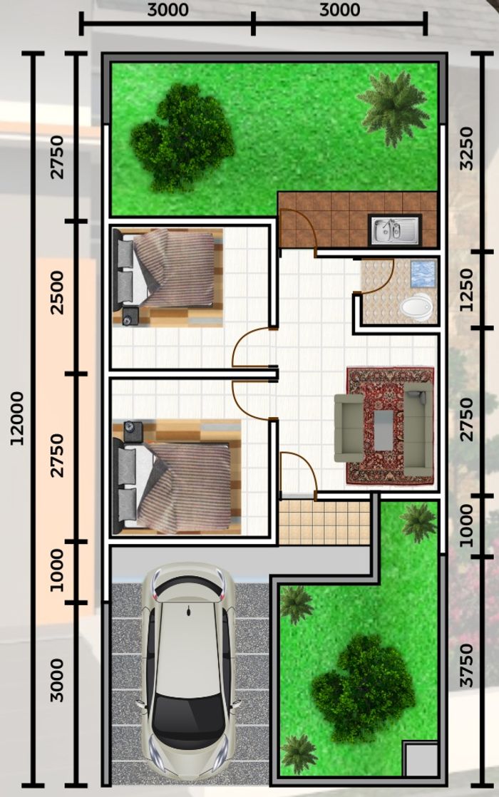 foto denah rumah tipe Savana Residence 30.72 perumahan Savana Residence Tahap 2A