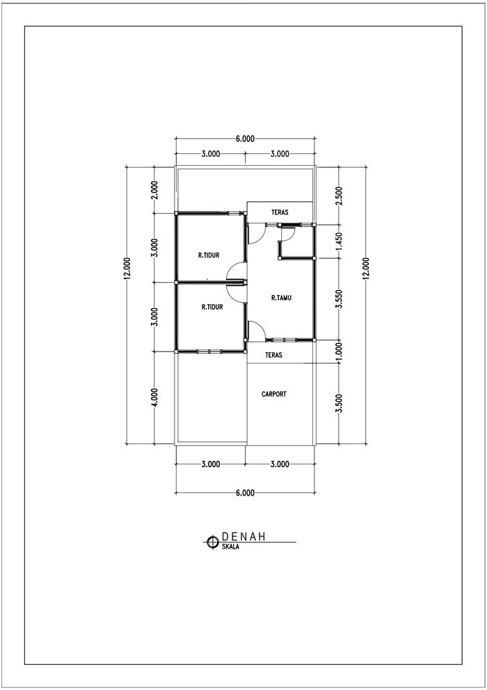 foto denah rumah tipe 36 perumahan BIMER REGENCY V