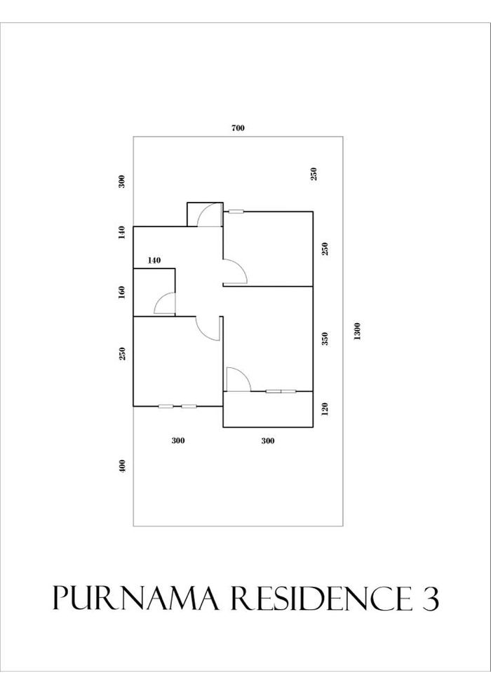 foto denah rumah tipe 36 perumahan Purnama Residence 3