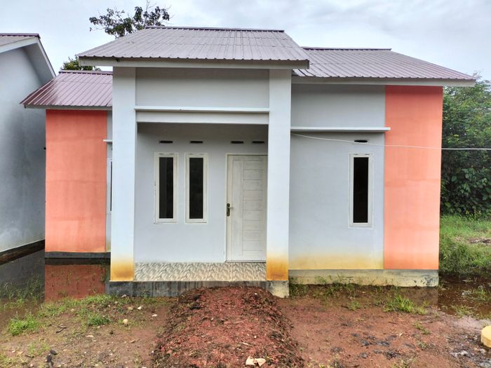 foto tampak rumah tipe 36 perumahan DIMENSI RESIDENCE