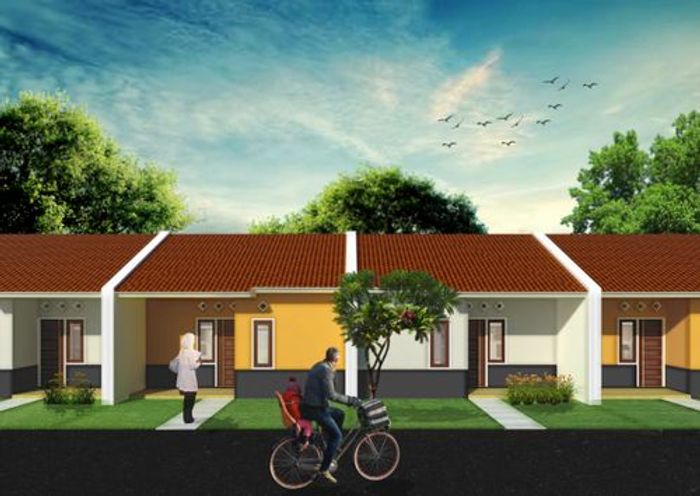 foto tampak rumah tipe RST.32/60 perumahan Perumnas Samatan Asri