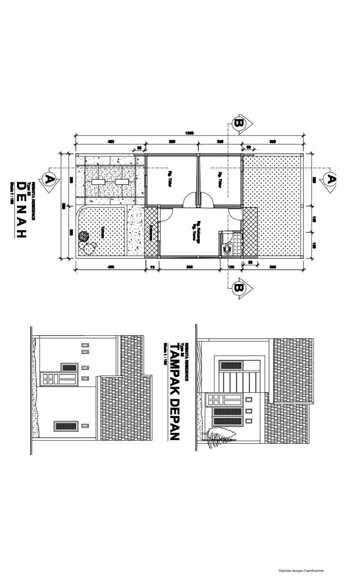 foto denah rumah tipe 32 perumahan RISKITA RESIDENCE