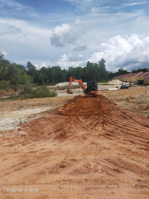 foto posisi tengah perumahan Pesona Juata Permai II