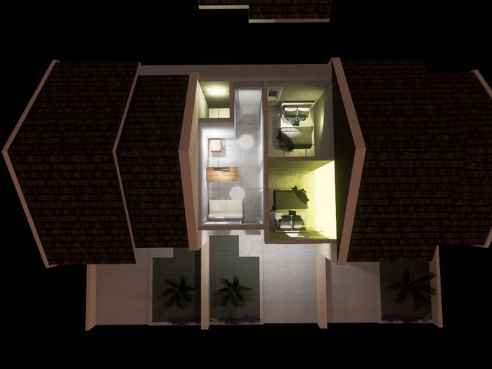 foto denah rumah tipe SUBSIDI perumahan BUMI FLAMBOYAN RESIDENCE