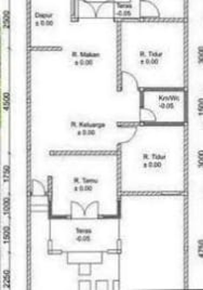 foto denah rumah tipe KOMERSIL 54 perumahan PINANG RESIDENCE