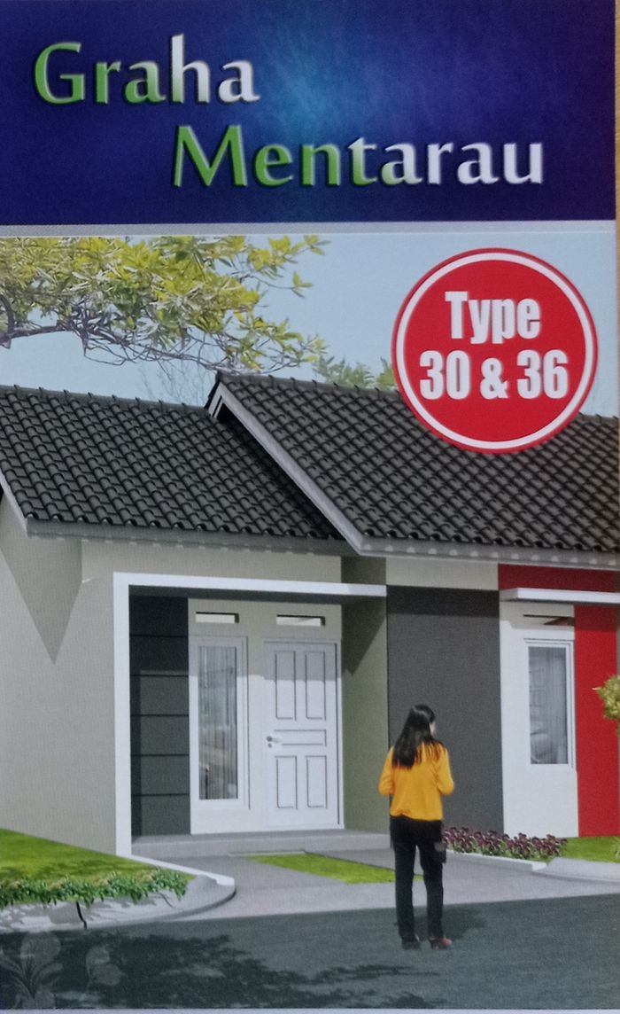 foto tampak rumah tipe 36 / 72 perumahan Komplek Perumahan Graha Mentarau