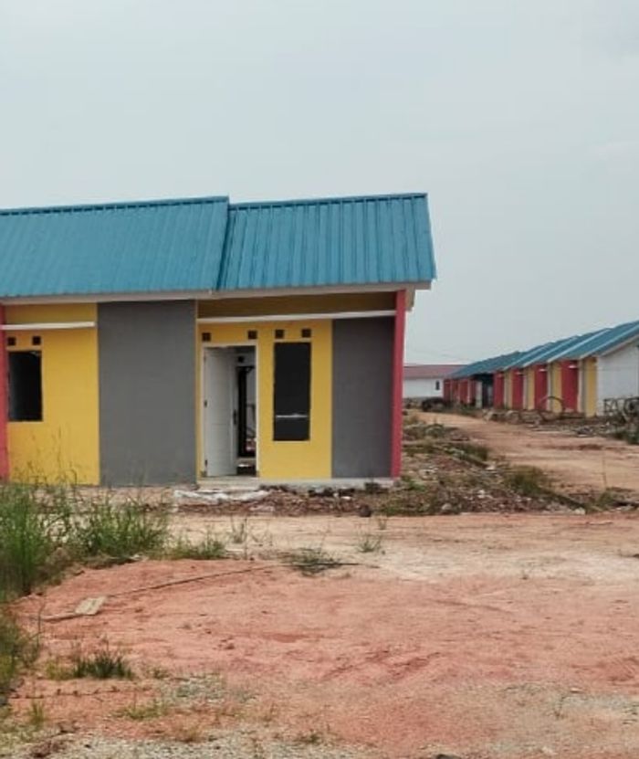 foto tampak rumah tipe 30 / 88 perumahan Komplek Perumahan Graha Mentarau