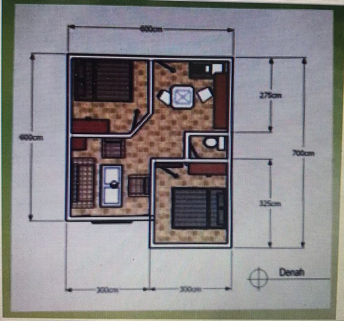 foto denah rumah tipe 36 perumahan Gading Residence