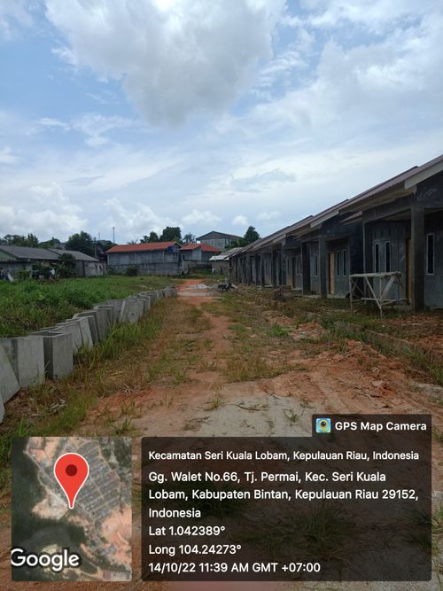 foto posisi tengah perumahan Green Lobam Mas