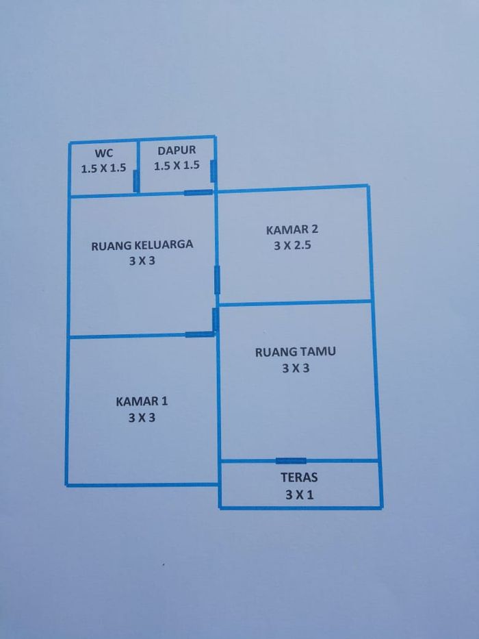 foto denah rumah tipe 36+ perumahan ARYA GUNUNG BESAR REGENCY
