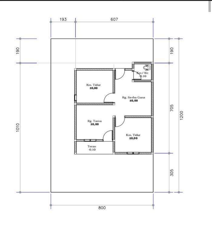 foto denah rumah tipe 36 perumahan GREEN TINGGEDE 2 TAHAP 2