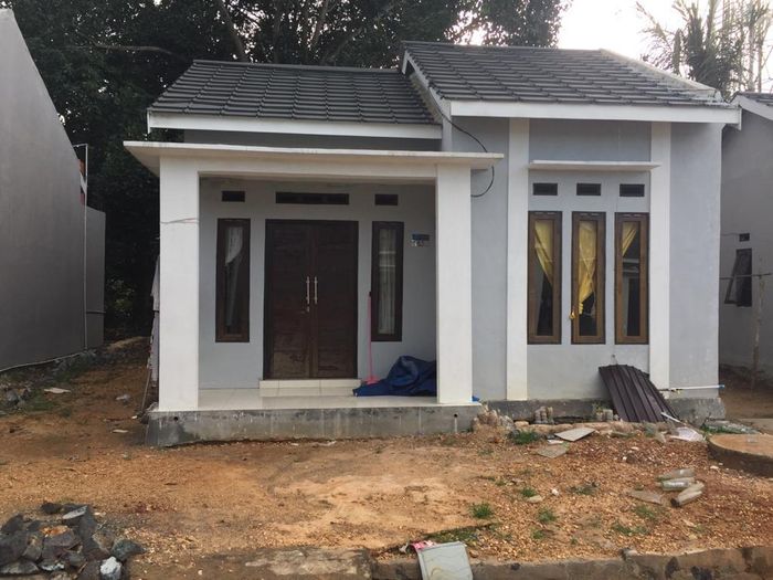 foto tampak rumah tipe 36 perumahan RAJA INDRASARI BLOK G