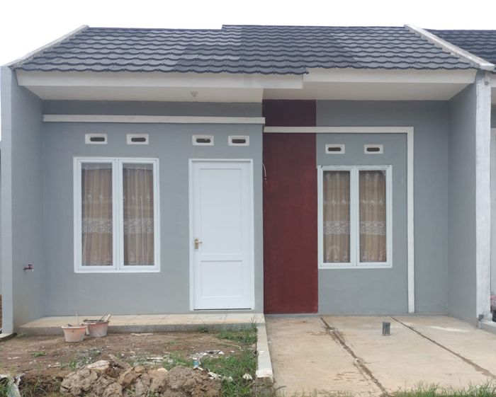 foto tampak rumah tipe 30/60 perumahan Panorama Anjatan Village