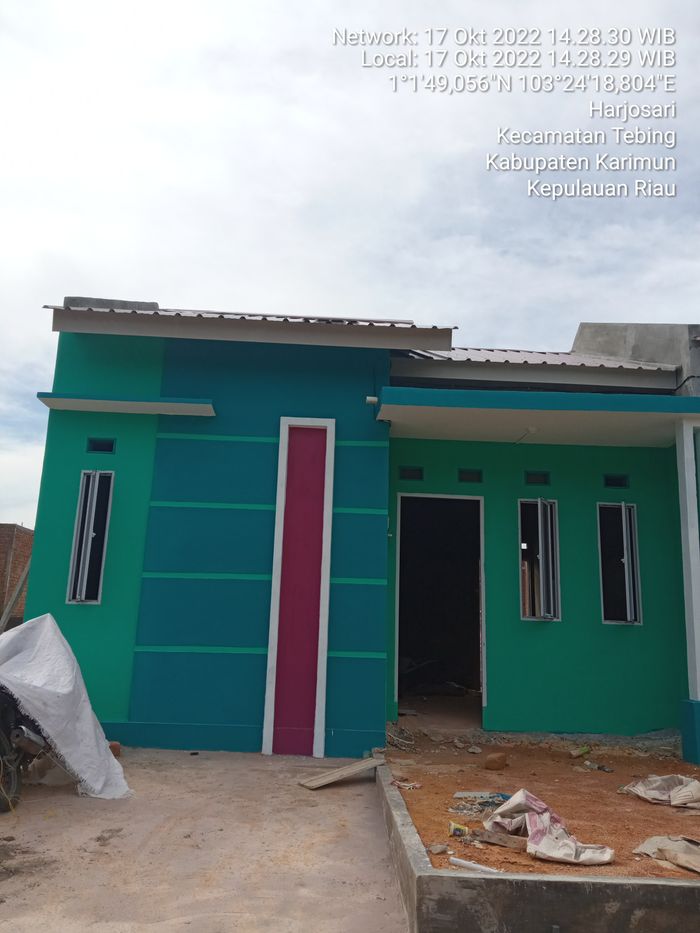 foto tampak rumah tipe 36 perumahan HARJOSARI INDAH