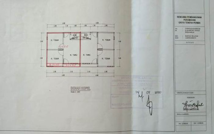 foto denah rumah tipe 36 perumahan Perumahan Dano Permai