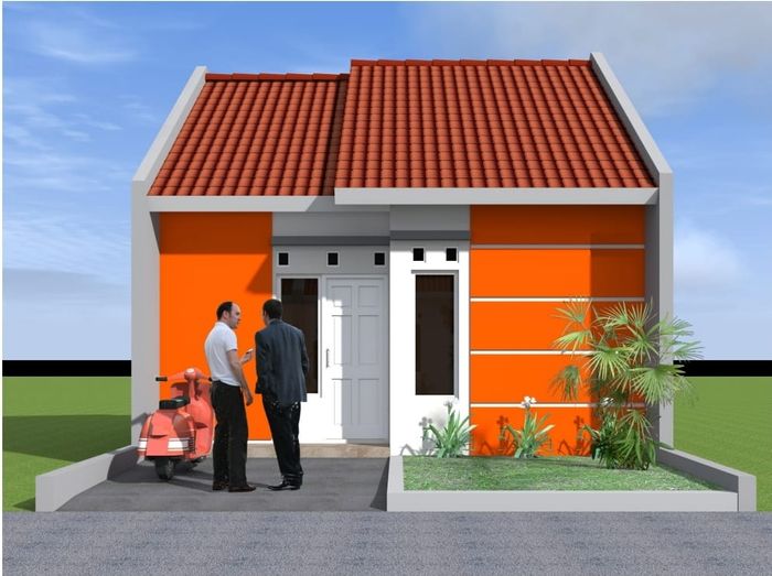 foto tampak rumah tipe 30 perumahan Griya Tiara Arum 2